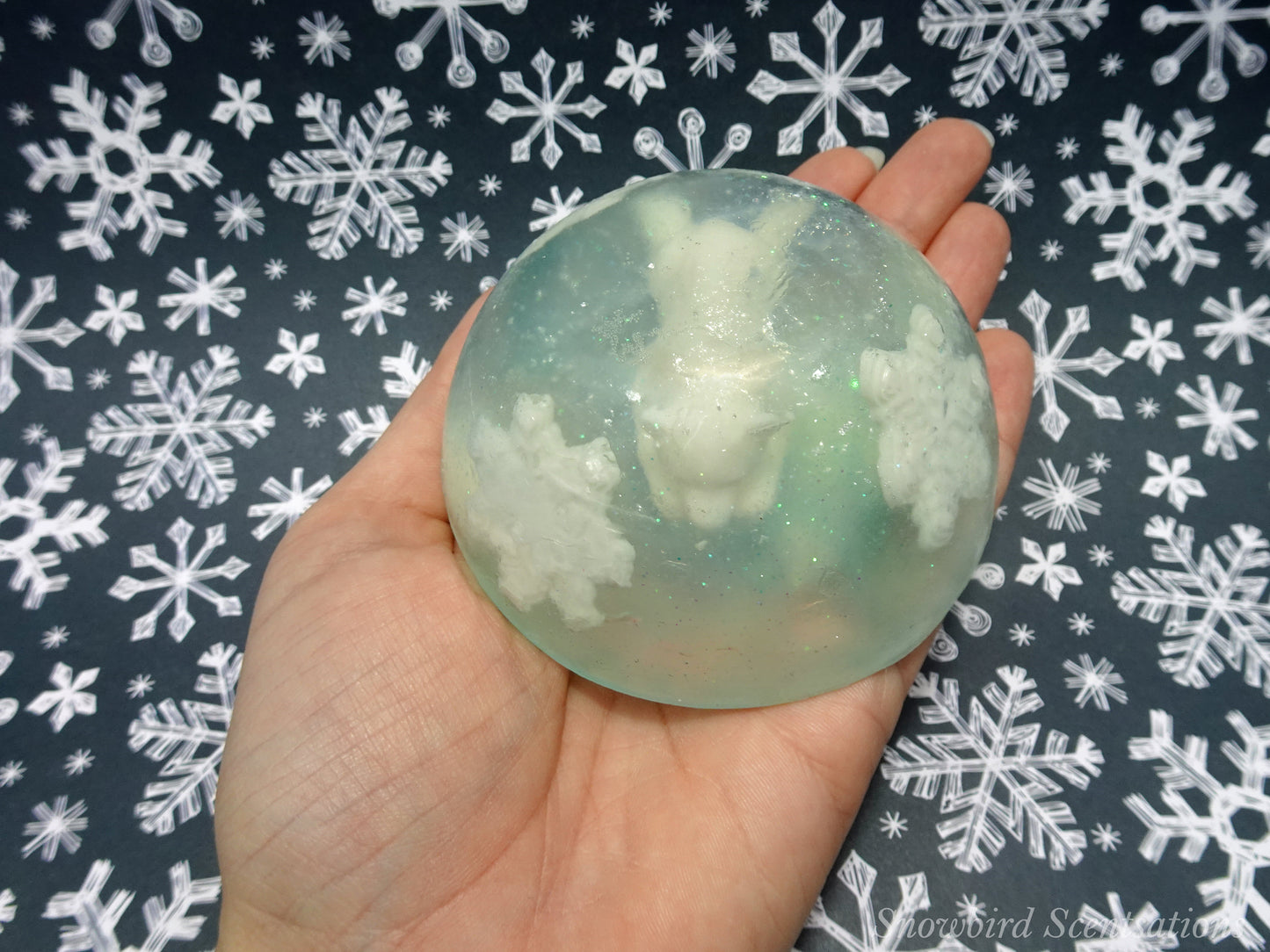 Polar Bear in Snow Globe