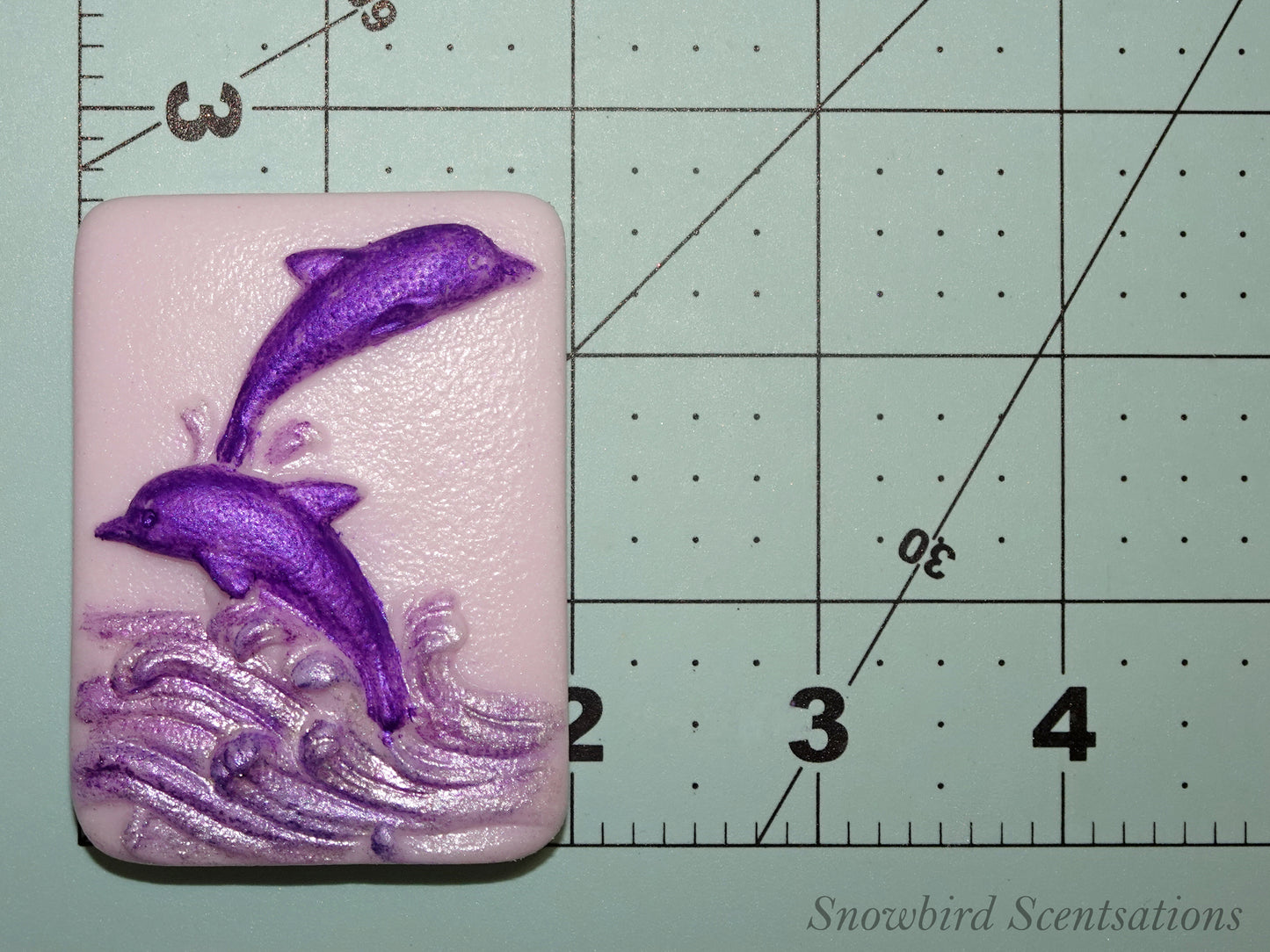 Dolphins with Waves Bar (Solid or Painted)