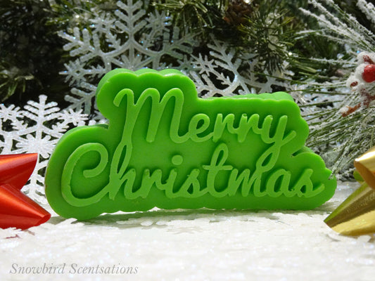"Merry Christmas" Lettering (Solid)