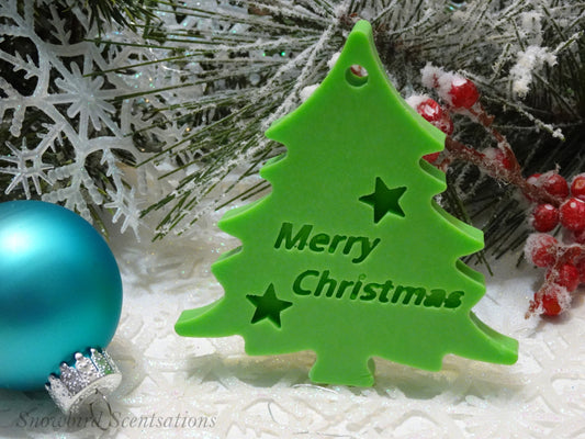 Christmas Tree with "Merry Christmas" (Solid)