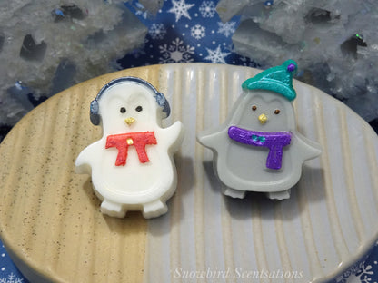 Penguin with Earmuffs or Toboggan (Solid or Painted)