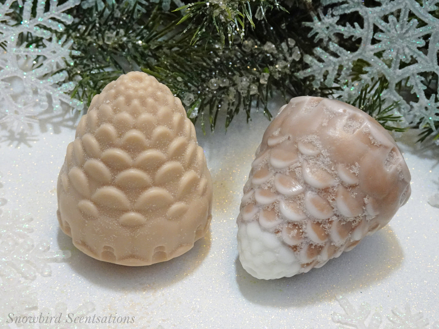 Pinecone (Solid, "Snow Covered", or Painted)