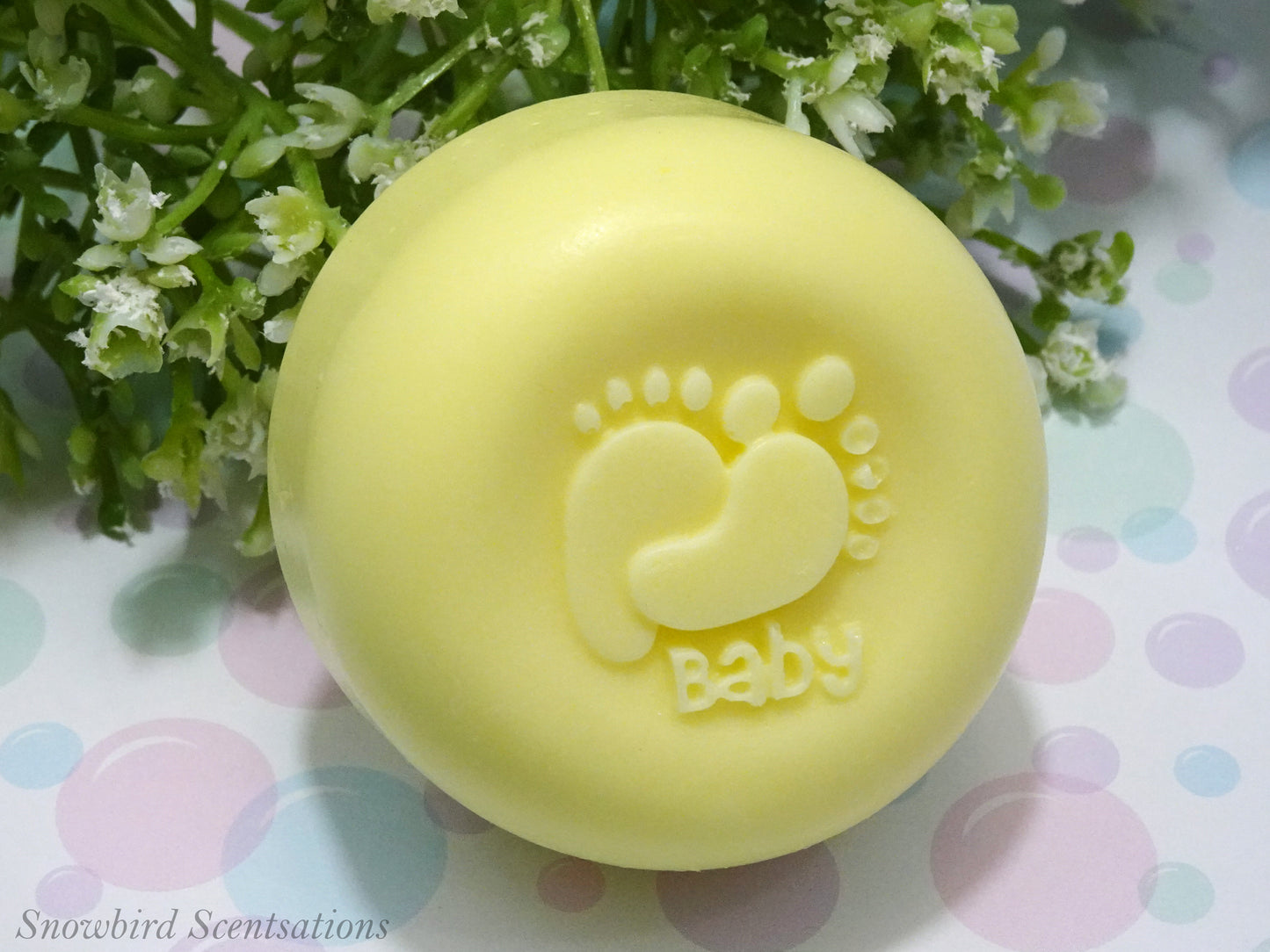Footprints & "Baby" Disc Soap (Solid)