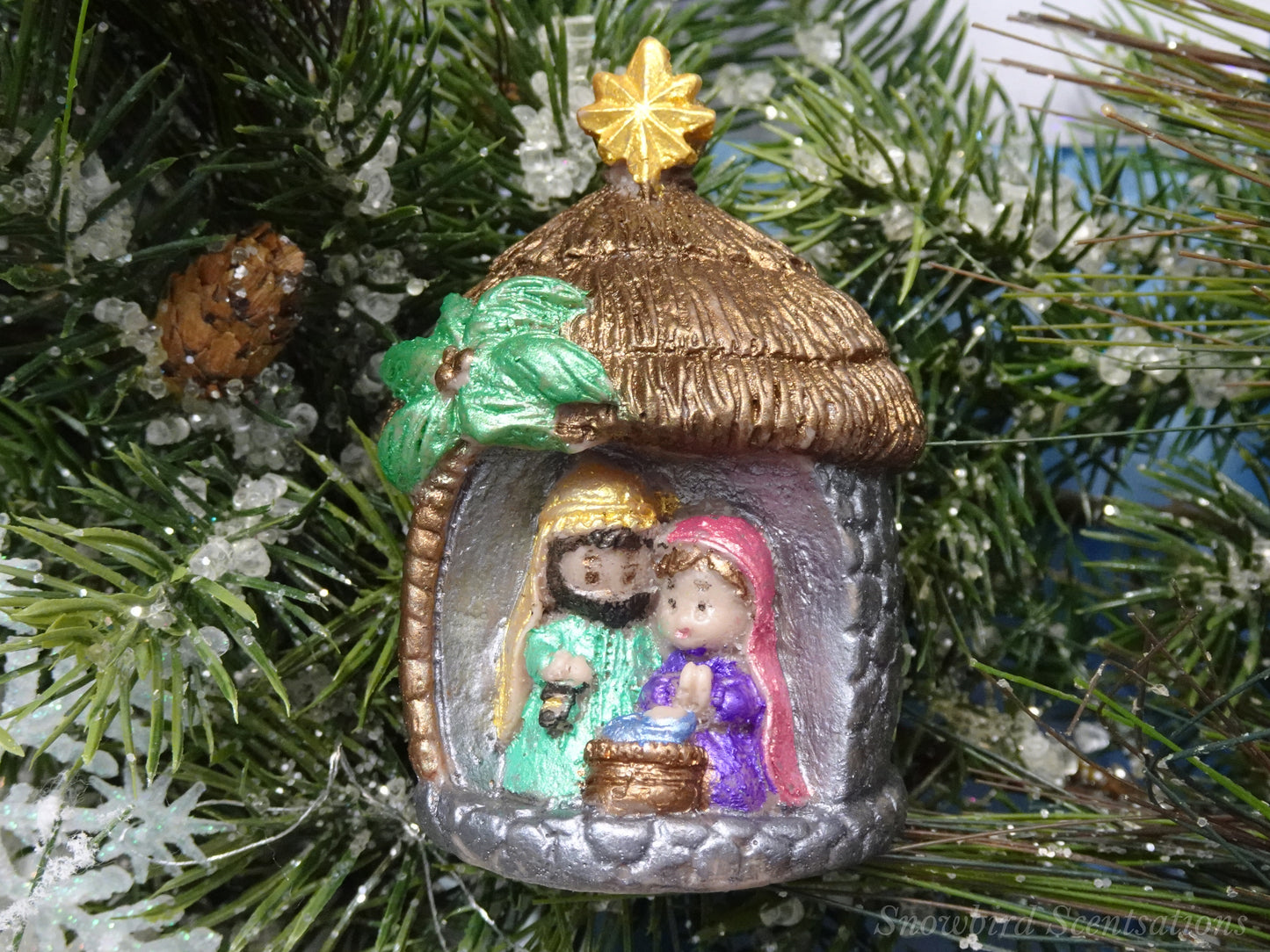 Christmas Starburst Manger Scene (Solid or Painted)