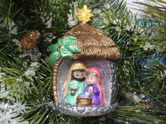 Christmas Starburst Manger Scene (Solid or Painted)