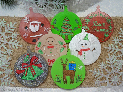 Christmas Ornament Soaps - Assortment of 7 (Solid or Painted)
