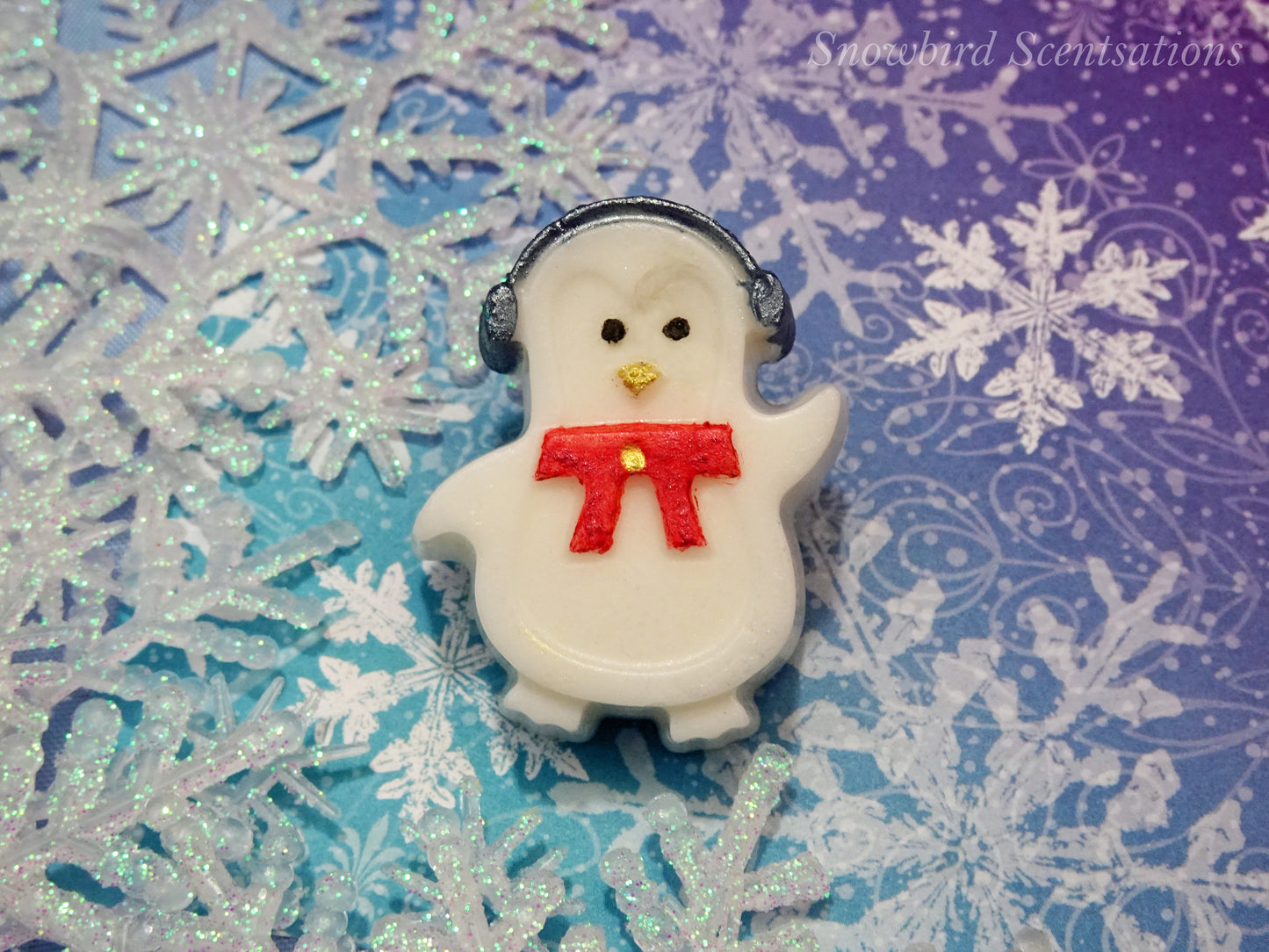 Penguin with Earmuffs or Toboggan (Solid or Painted)