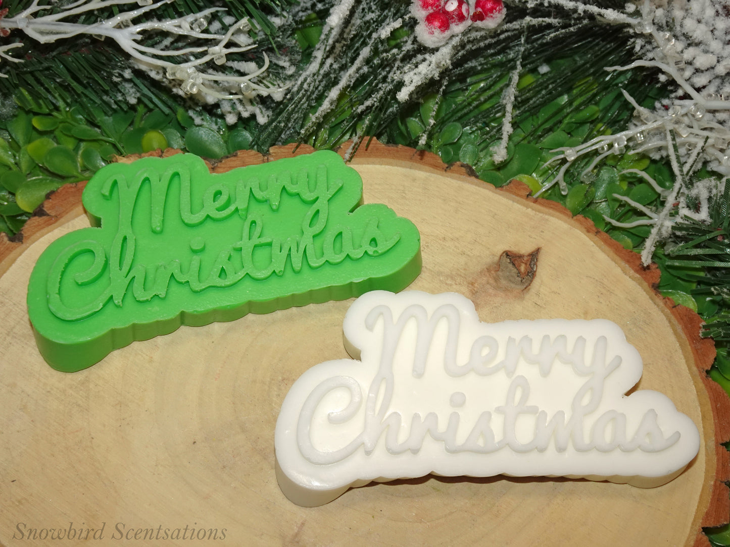 "Merry Christmas" Lettering (Solid)