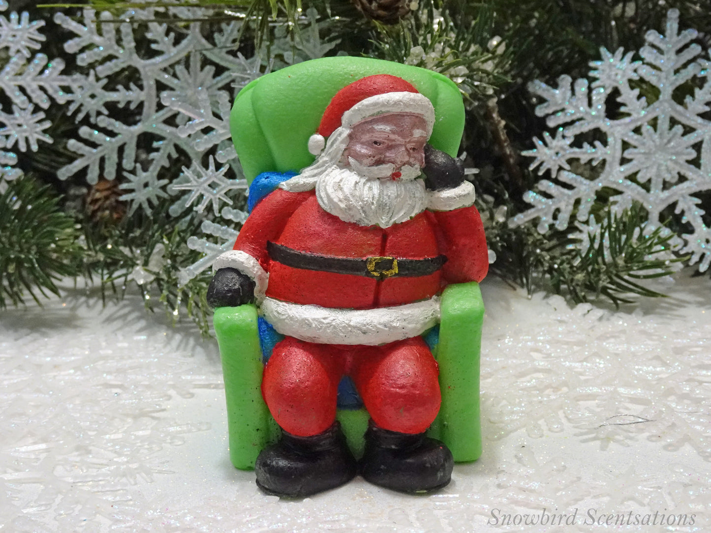 Sleeping Santa in Chair (Solid or Painted)