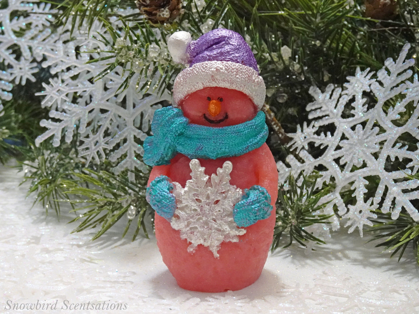 Snowman with Snowflake (Solid or Painted)