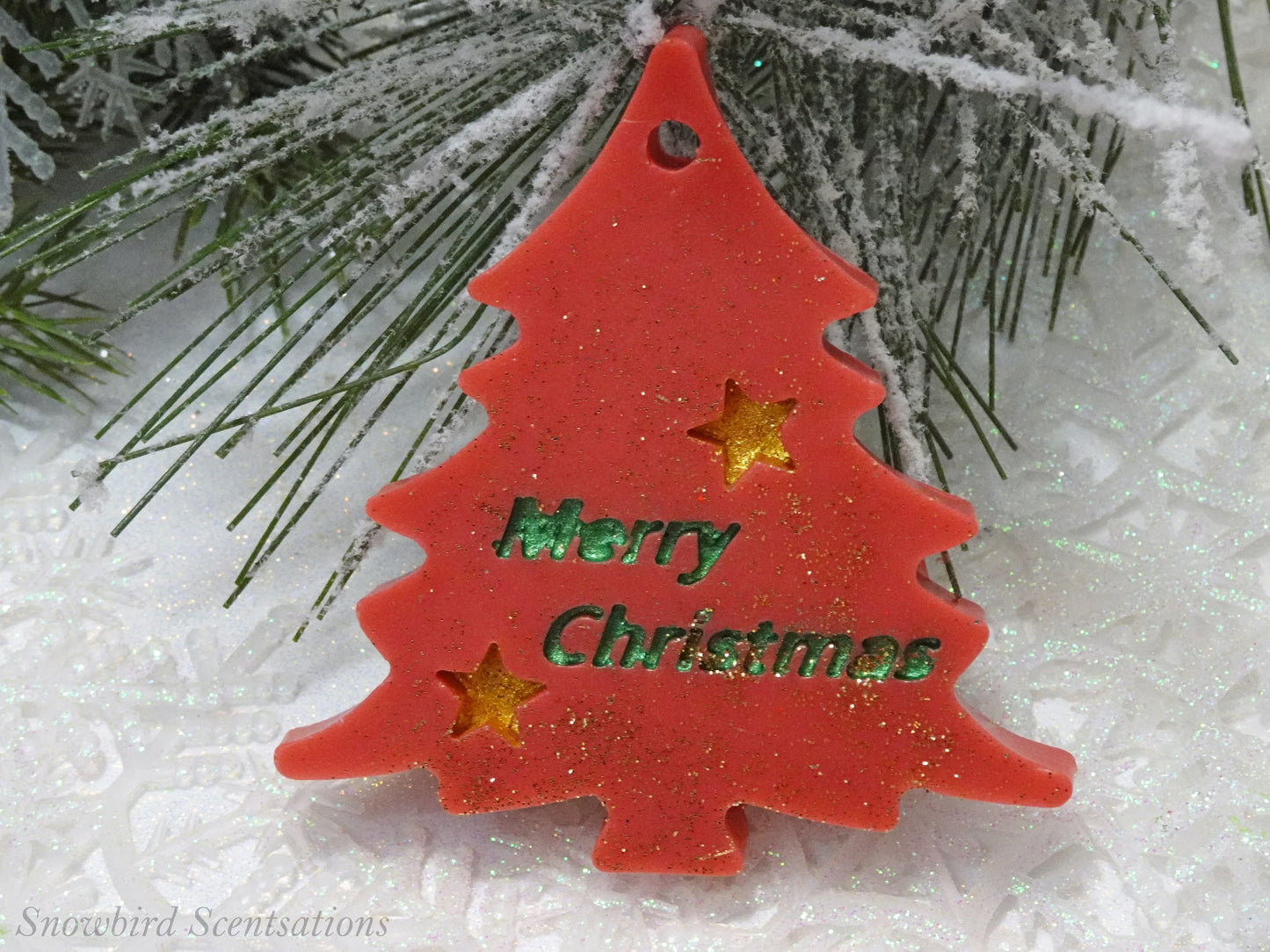 Christmas Tree with "Merry Christmas" (Painted)