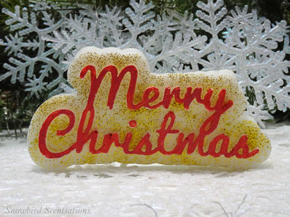 "Merry Christmas" Lettering (Painted)