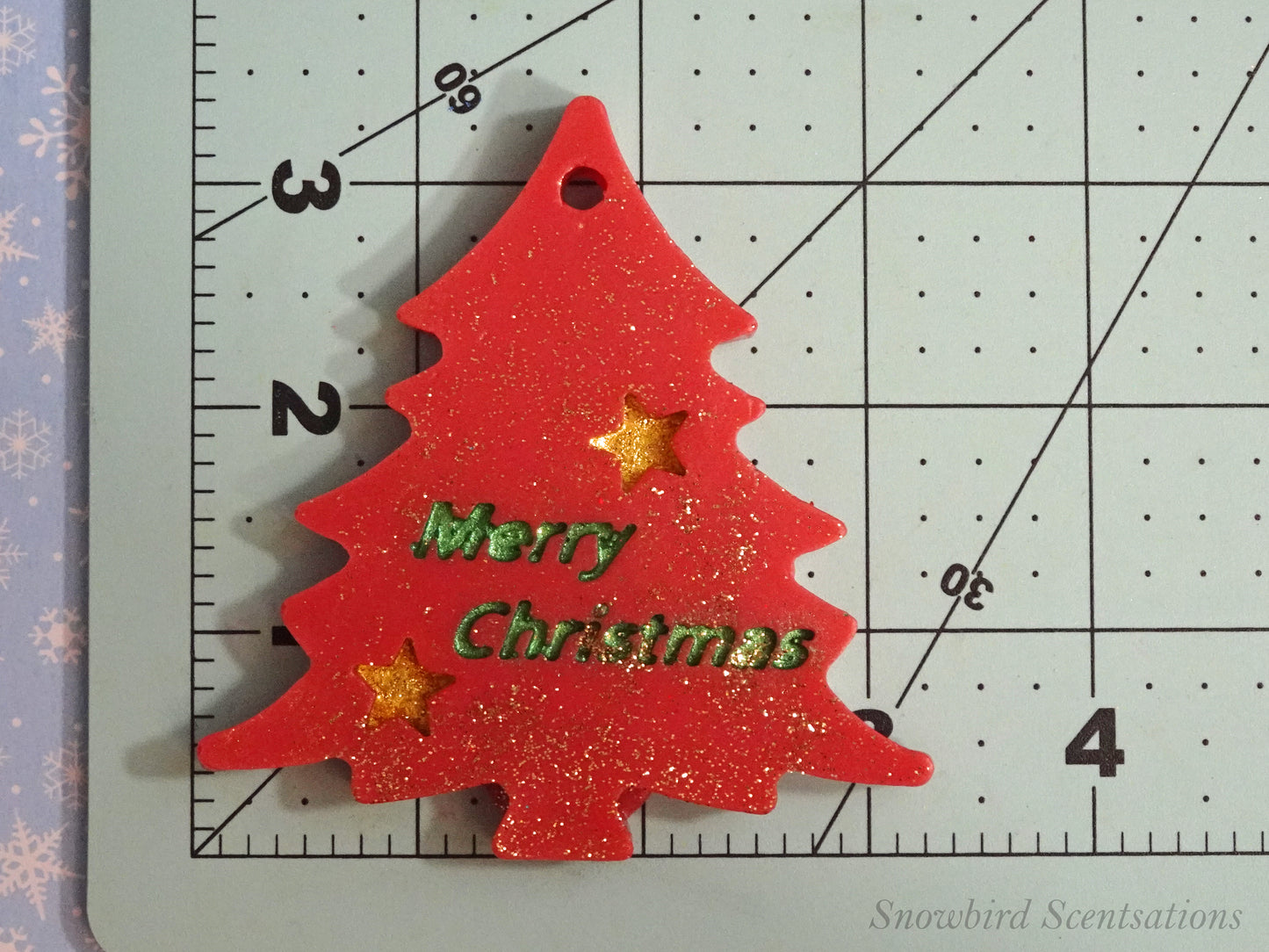 Christmas Tree with "Merry Christmas" (Painted)