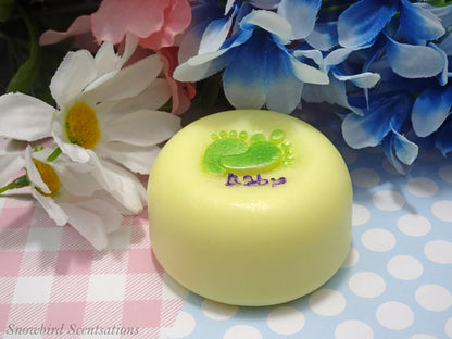 Footprints & "Baby" Disc Soap (Painted)
