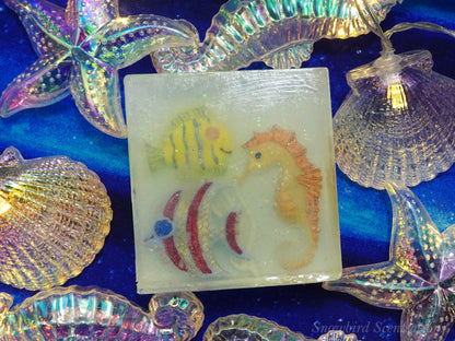 Ocean Embed: Seahorse & Fish