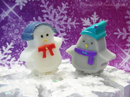 Penguin with Earmuffs or Toboggan (Solid or Painted)