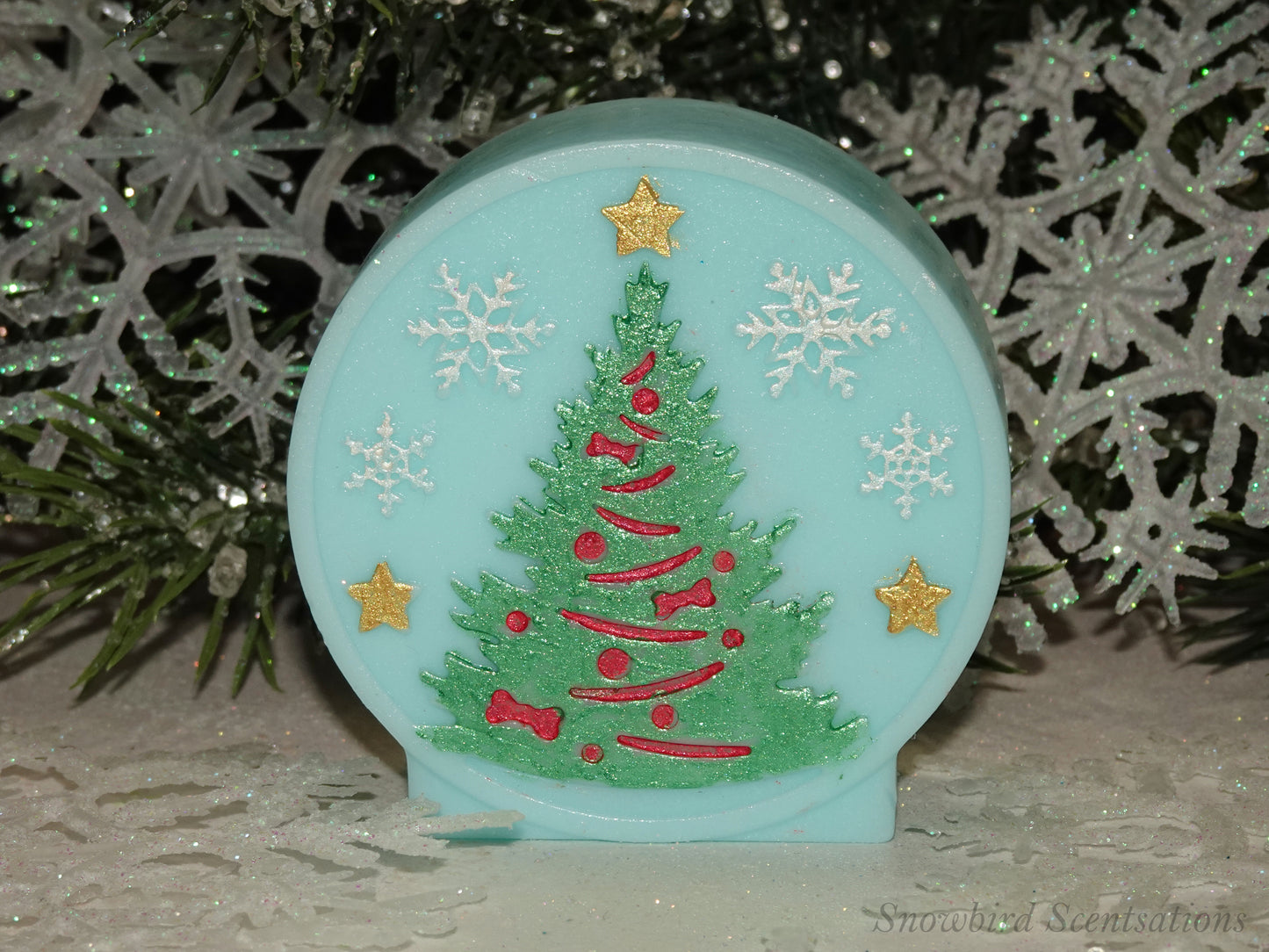 Christmas Tree Snow Globe (Solid or Painted)