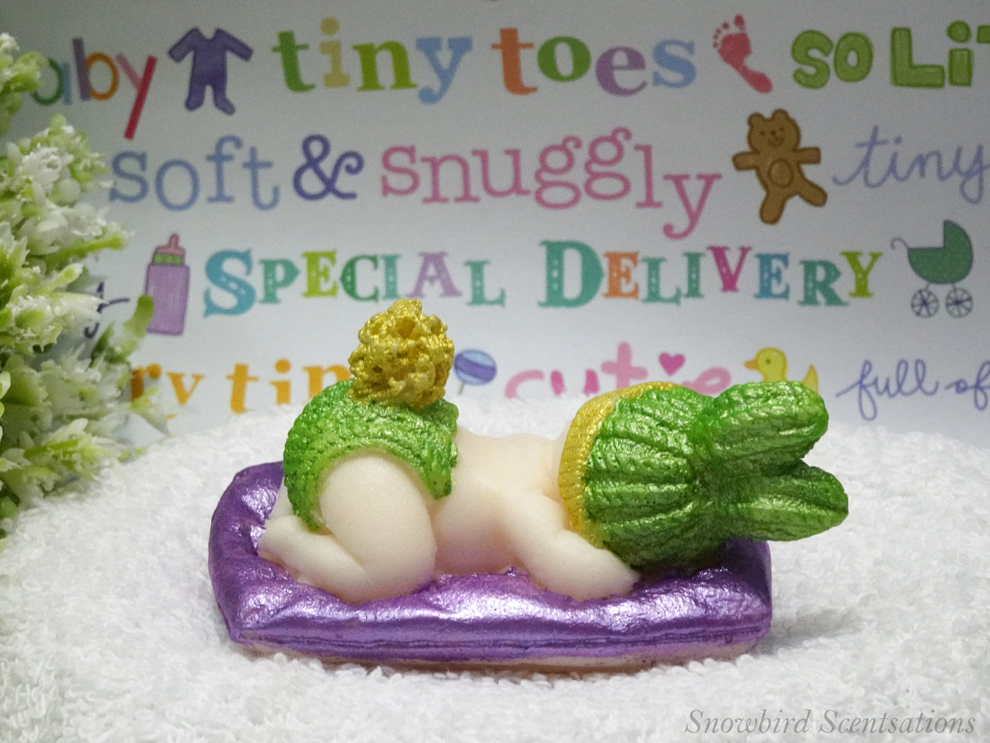 Baby on Pillow (Painted)