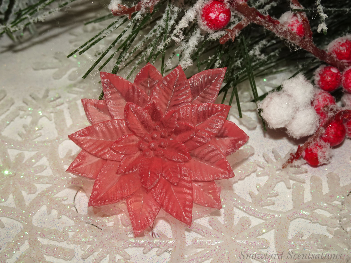 Christmas Poinsettia (Solid or Painted)