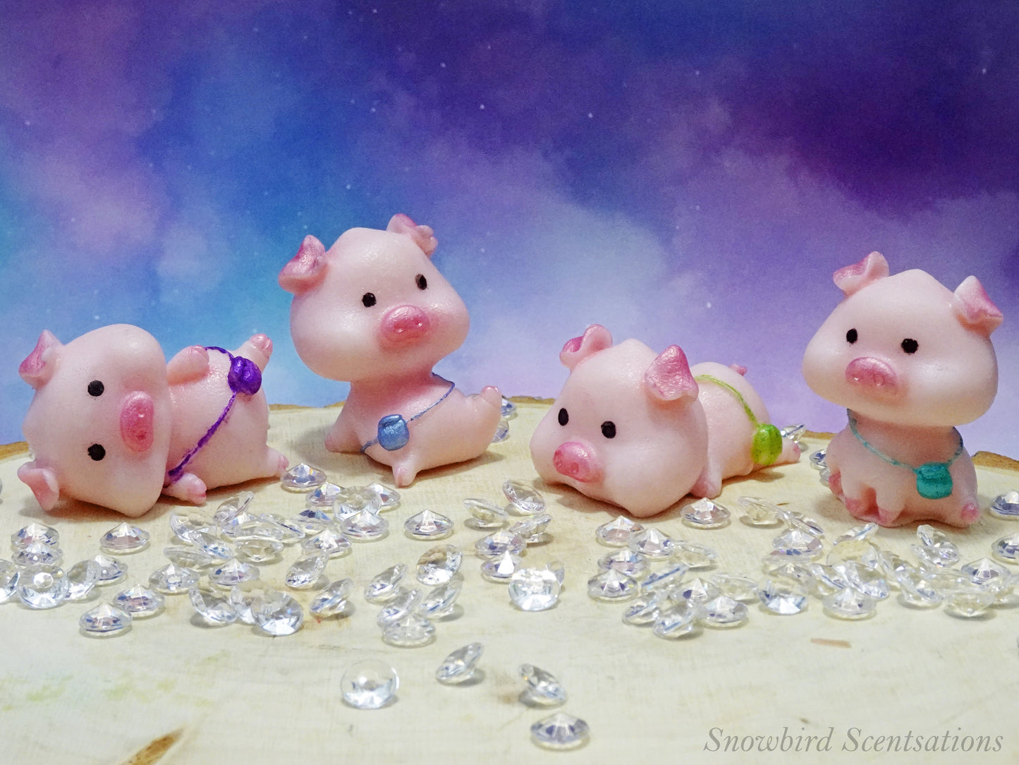 Pig with Purse Soap - Assortment of 4 (Painted)