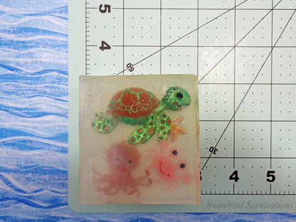 Ocean Embed: Turtle, Octopus, & Crab