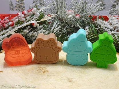 Santa, Reindeer, Snowman, & Christmas Tree - Set of 4 (Solid or Painted)