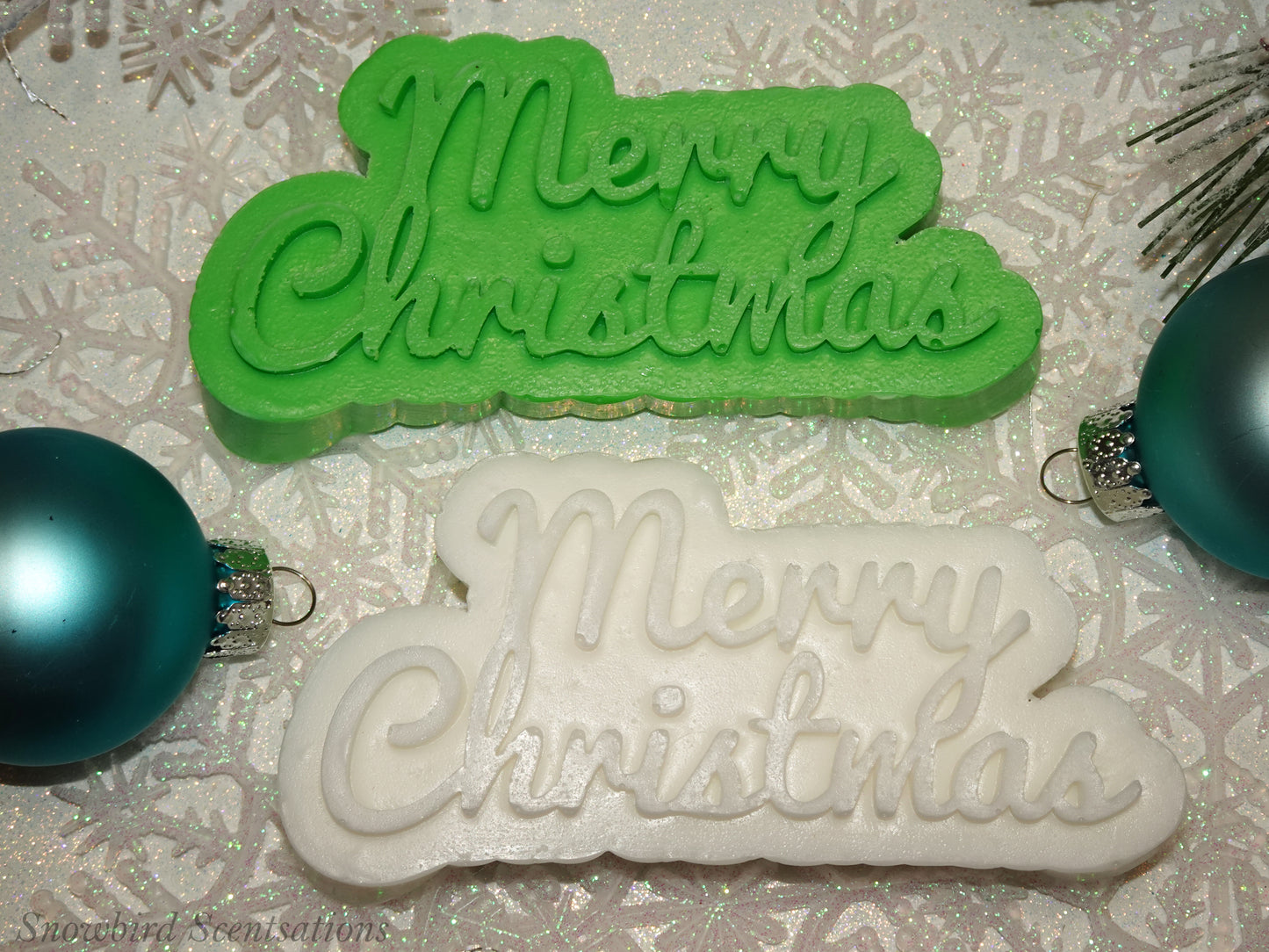 "Merry Christmas" Lettering (Solid)