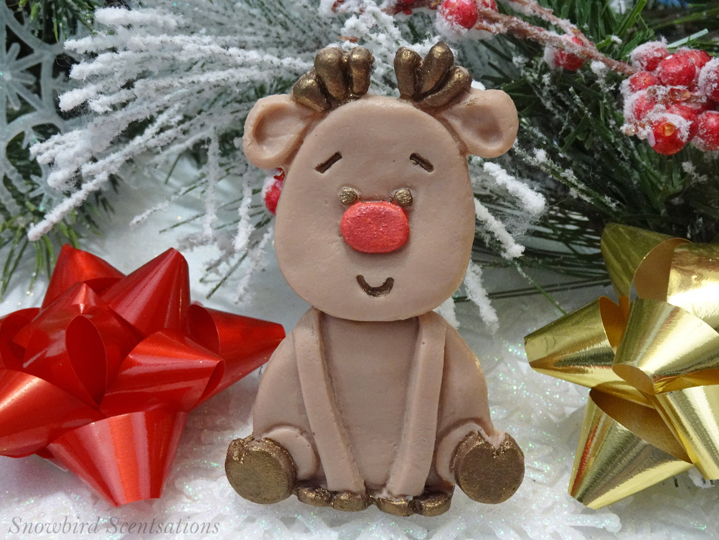 Santa, Reindeer, or Snowman Soap (Solid or Painted)