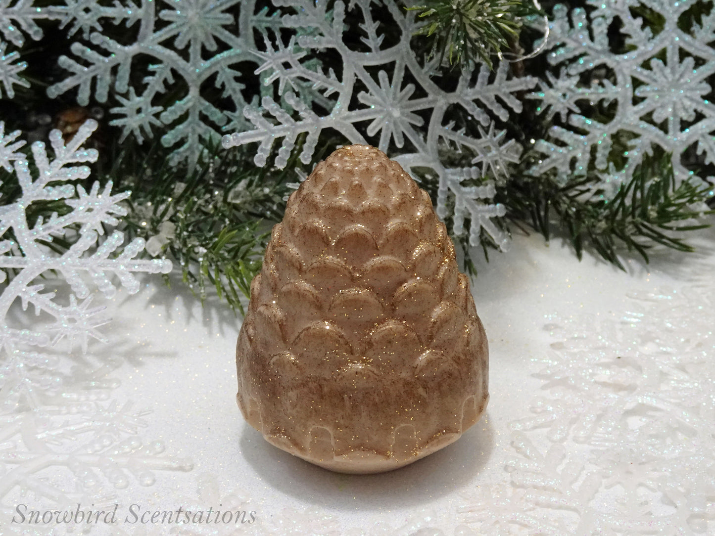 Pinecone (Solid, "Snow Covered", or Painted)