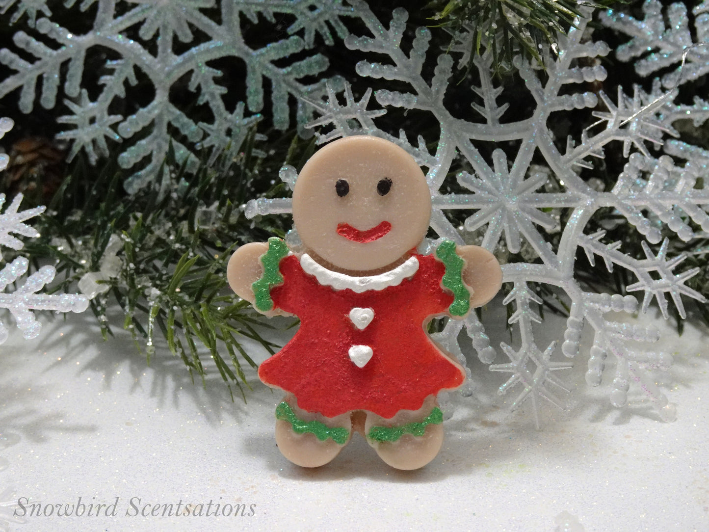 Santa Hat, Christmas Tree, Snowflake, Snowman, Gingerbread Boy, & Gingerbread Girl - Set of 6 (Solid or Painted)