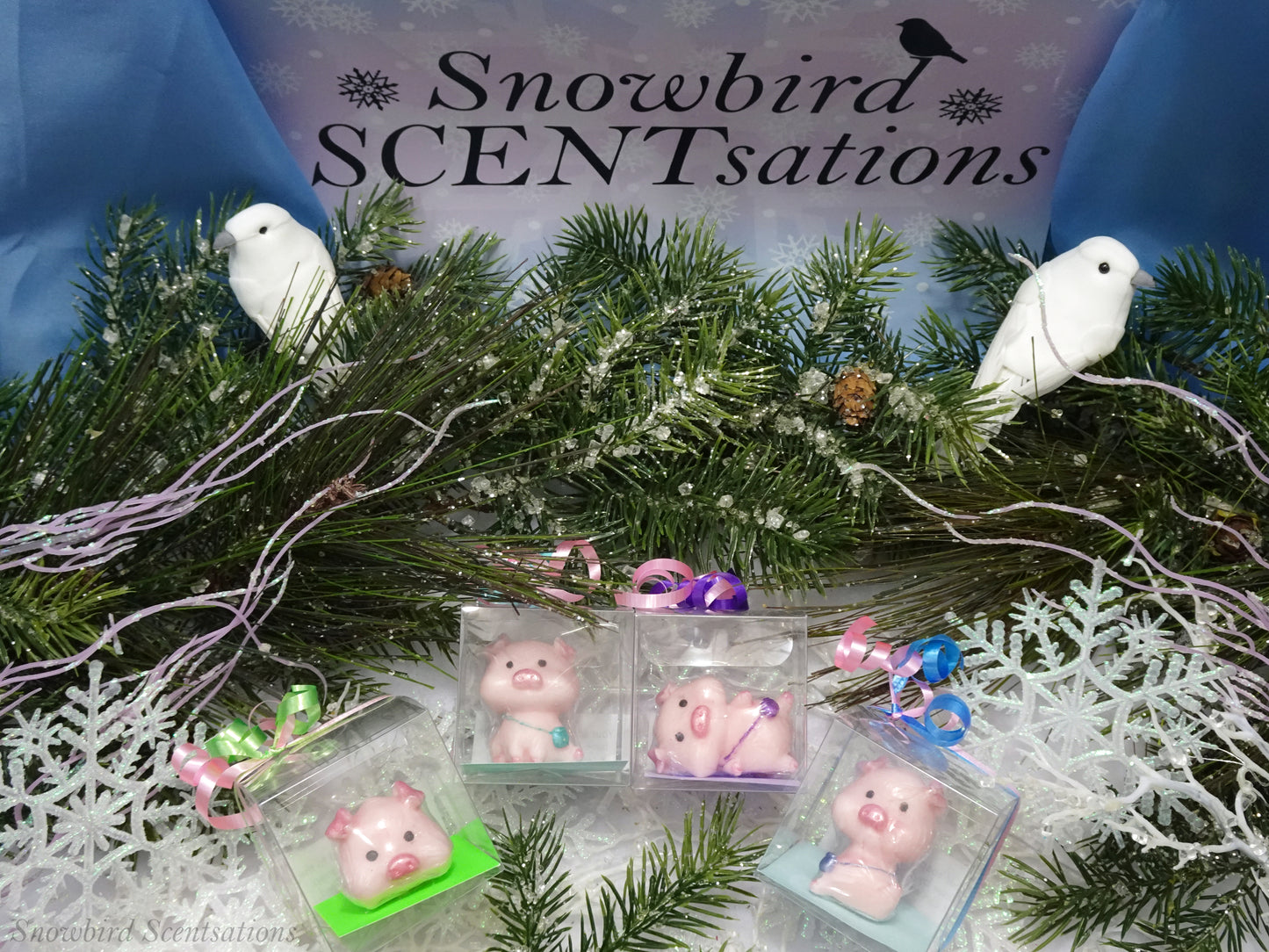 Pig with Purse Soap - Assortment of 4 (Painted)