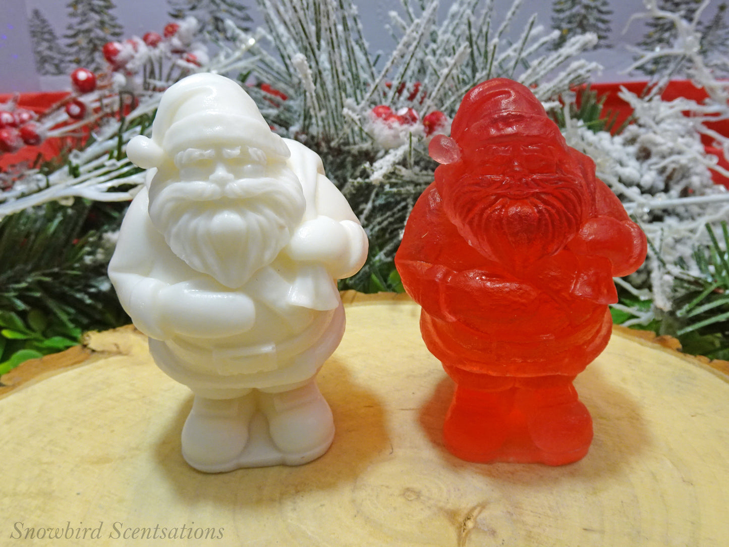 Santa with Bag on His Back (Solid or Painted)