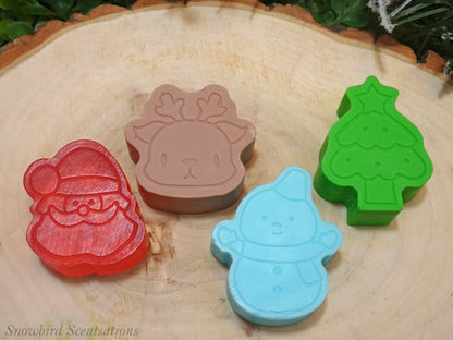 Santa, Reindeer, Snowman, & Christmas Tree - Set of 4 (Solid or Painted)