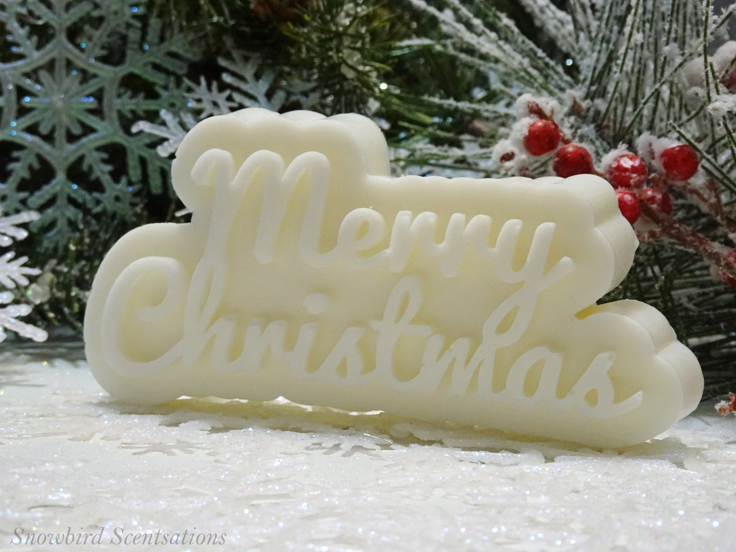 "Merry Christmas" Lettering (Solid)