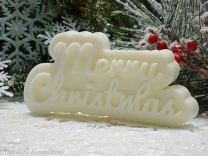 "Merry Christmas" Lettering (Solid)