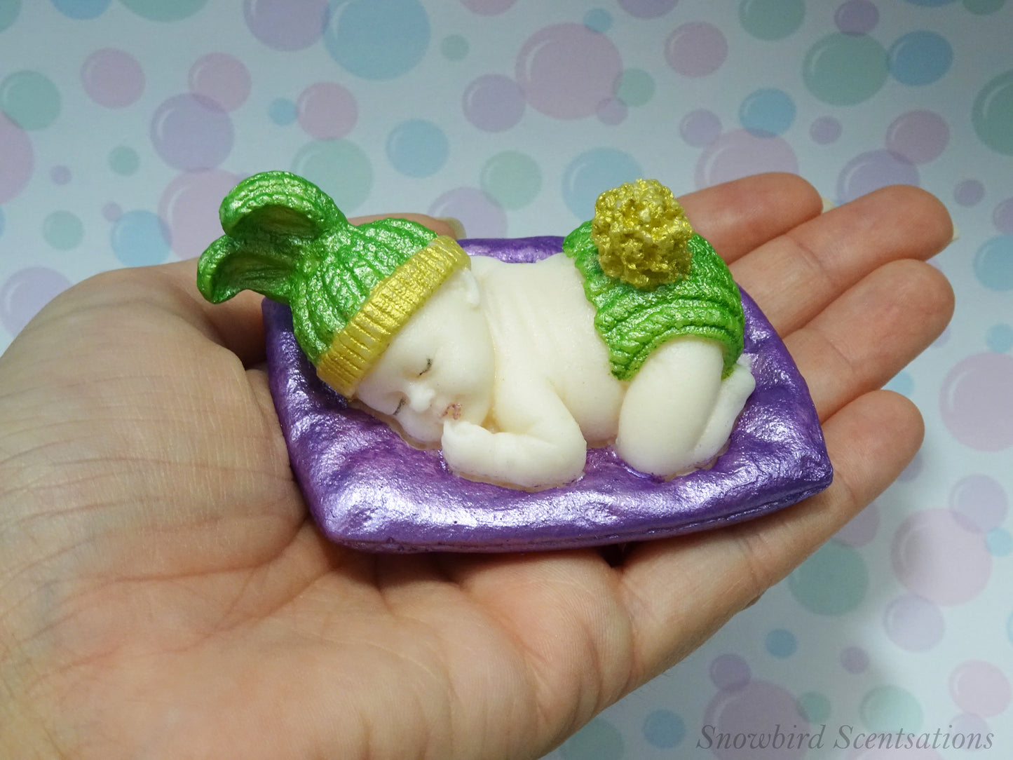 Baby on Pillow (Painted)