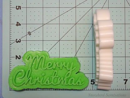 "Merry Christmas" Lettering (Solid)