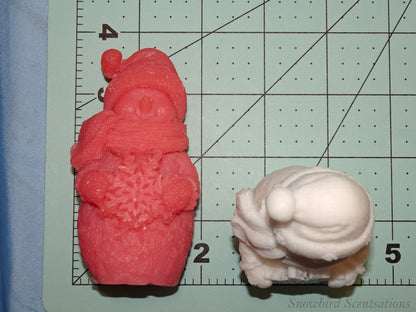 Snowman with Snowflake (Solid or Painted)