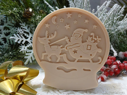 Christmas Santa Snow Globe (Solid or Painted)