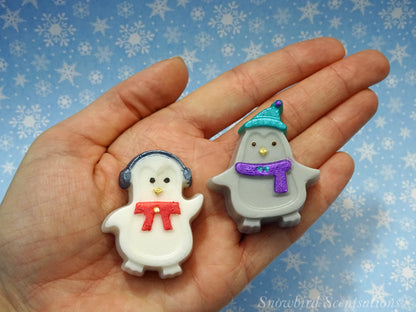 Penguin with Earmuffs or Toboggan (Solid or Painted)