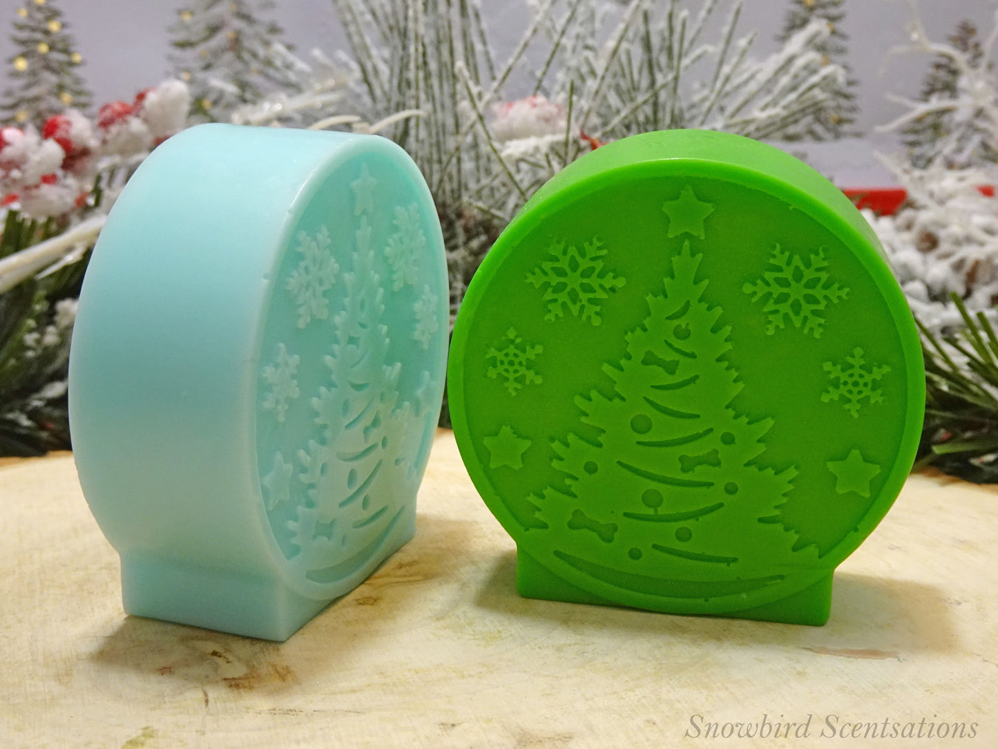 Christmas Tree Snow Globe (Solid or Painted)