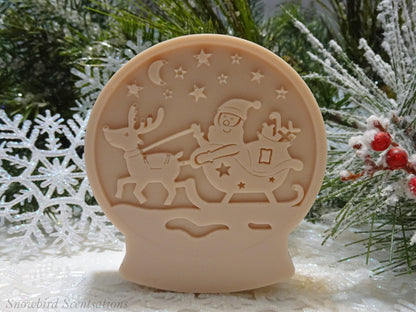 Christmas Santa Snow Globe (Solid or Painted)