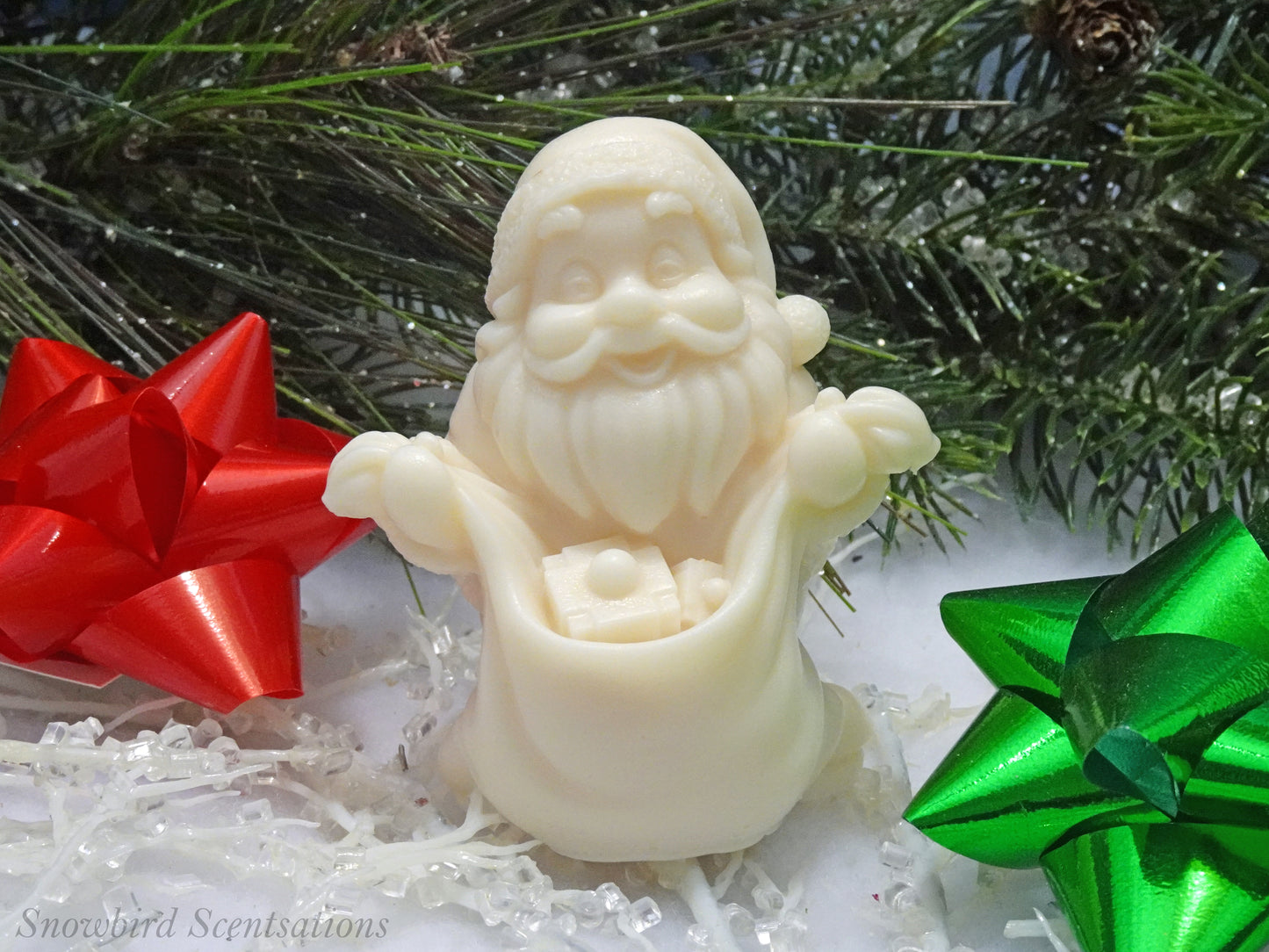 Santa with Bag in Front (Solid or Painted)