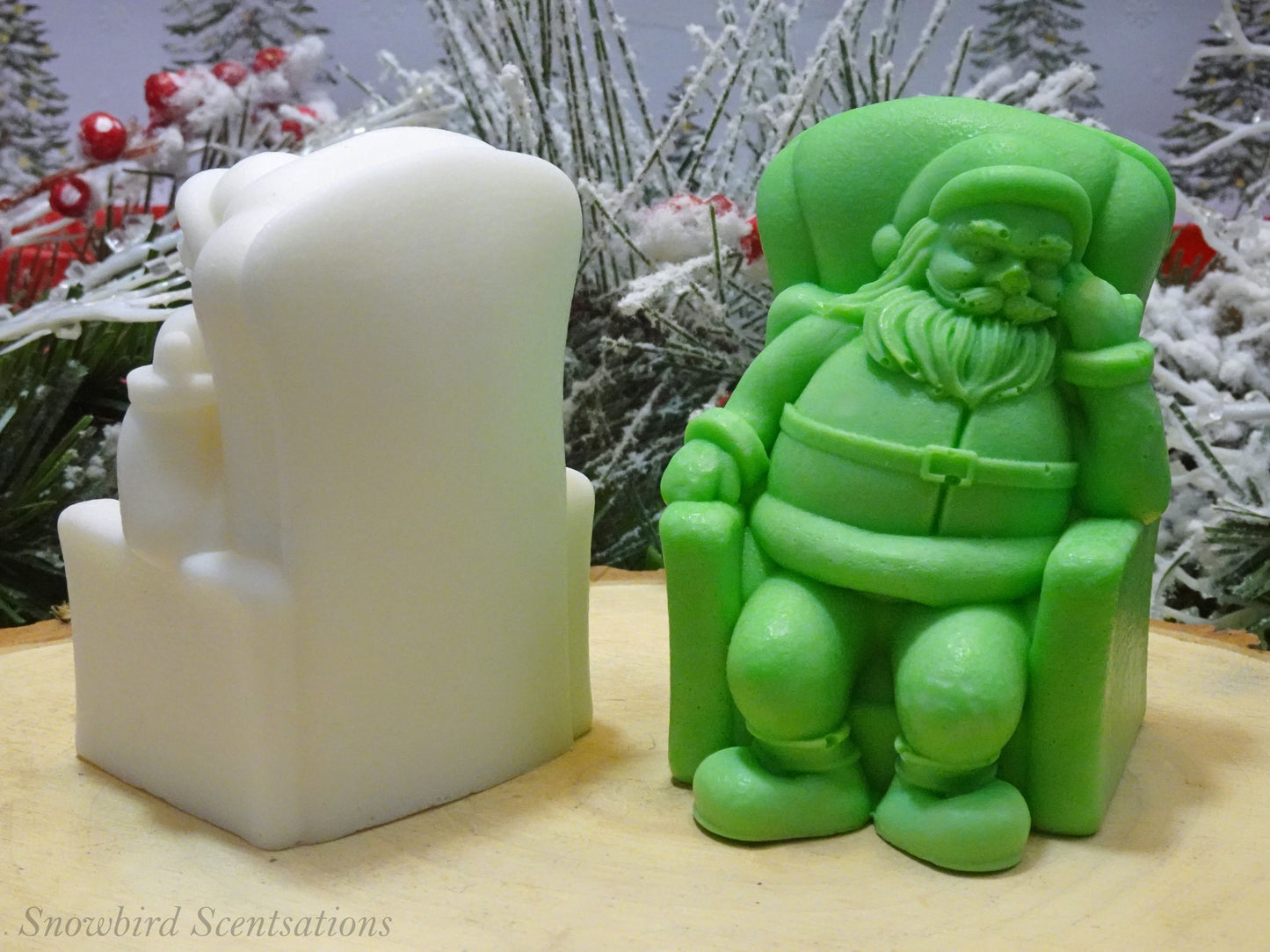 Sleeping Santa in Chair (Solid or Painted)