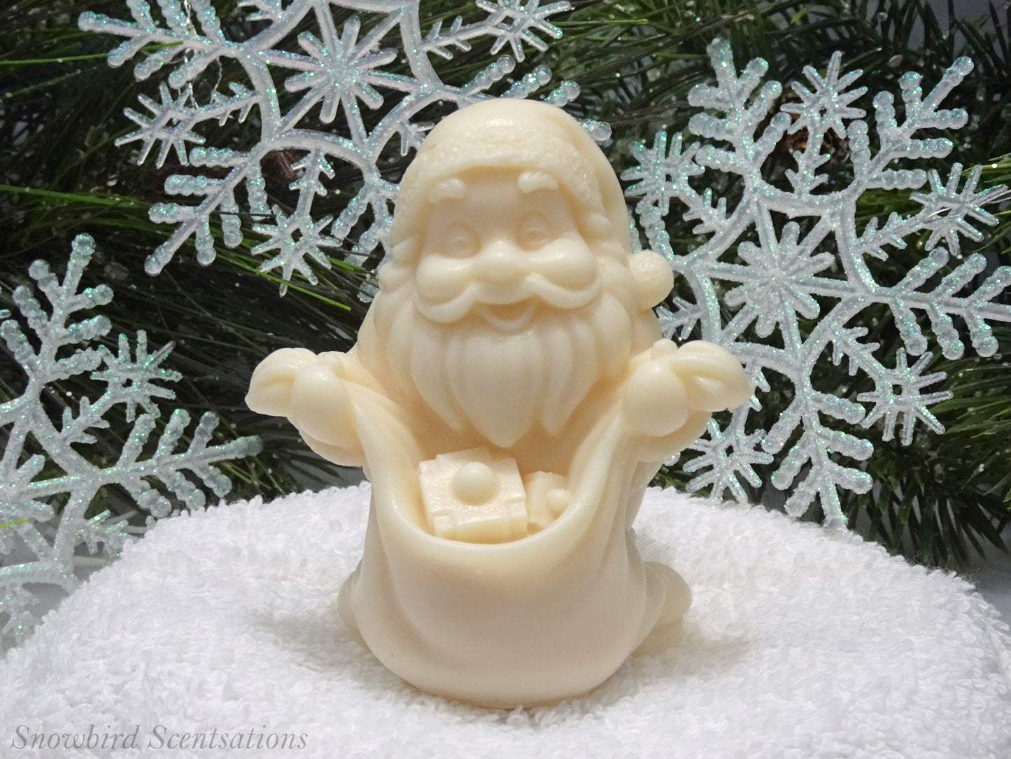 Santa with Bag in Front (Solid or Painted)