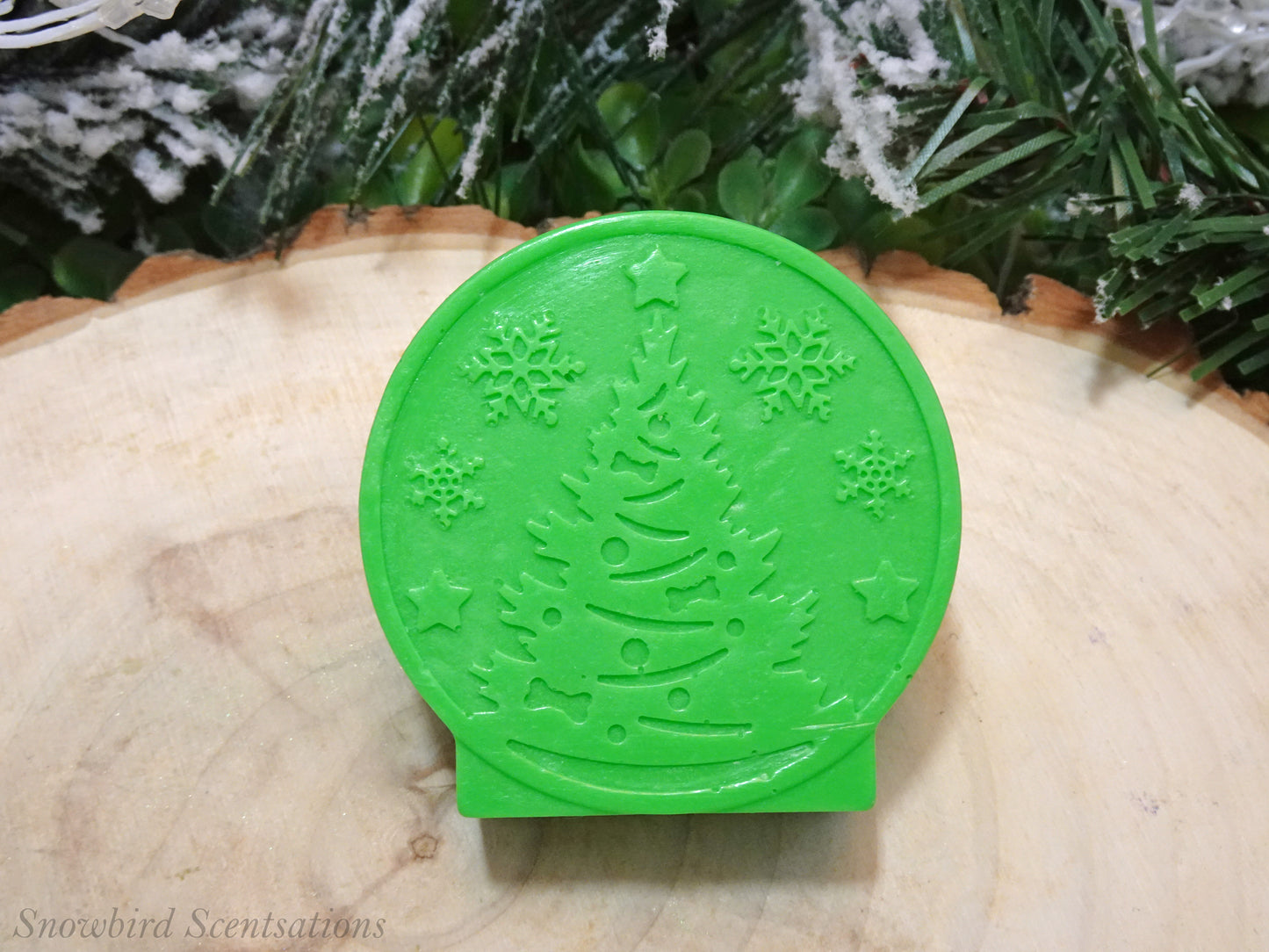 Christmas Tree Snow Globe (Solid or Painted)