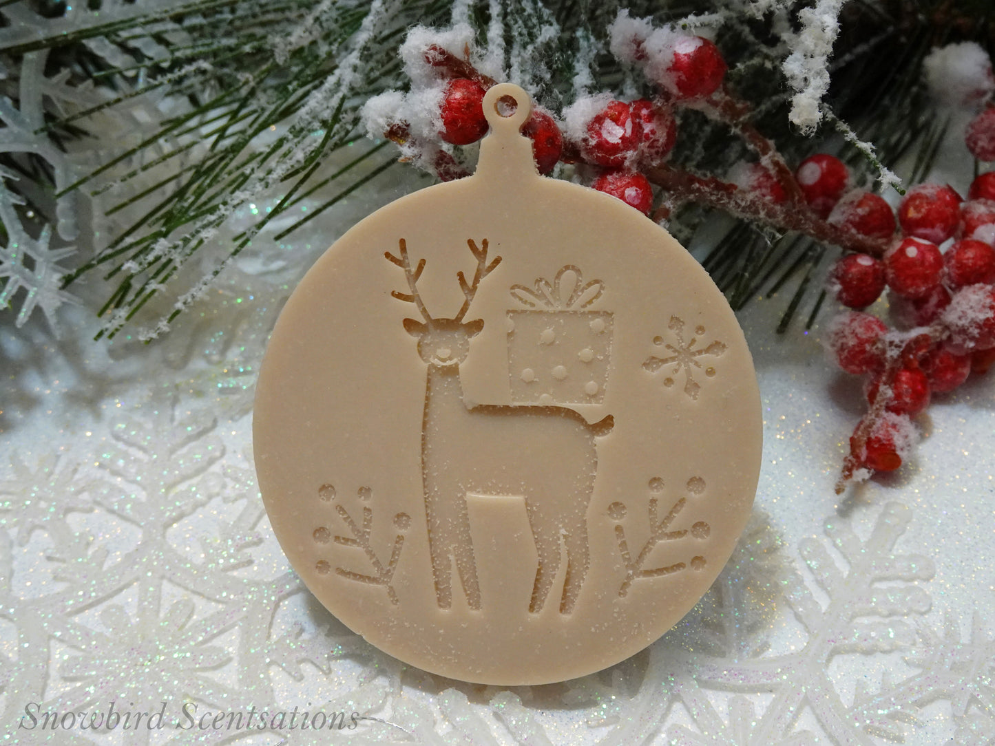 Christmas Ornament Soaps - Assortment of 7 (Solid or Painted)