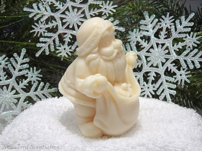 Santa with Bag in Front (Solid or Painted)