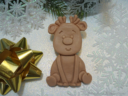 Santa, Reindeer, or Snowman Soap (Solid or Painted)