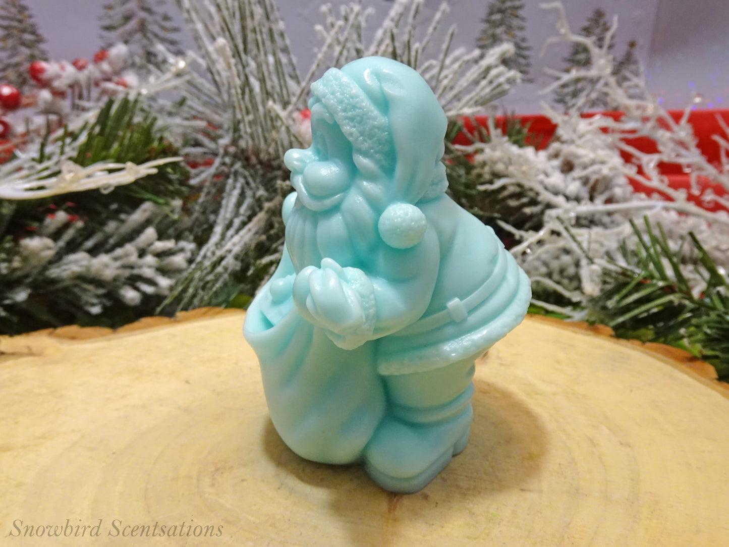 Santa with Bag in Front (Solid or Painted)